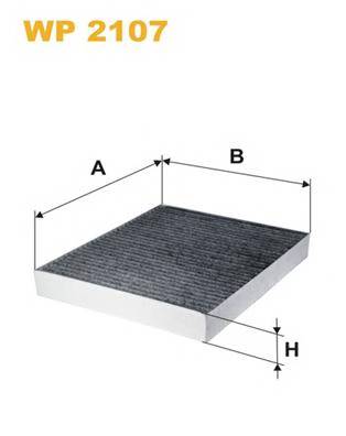 WIX FILTERS WP2107 Фильтр, воздух во внутренно... WIX FILTERS WP2107 Фильтр, воздух во внутренно...