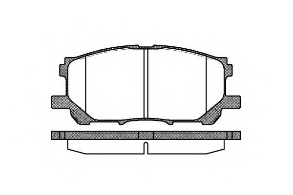 WOKING P11393.00 Комплект тормозных колодок... WOKING P11393.00 Комплект тормозных колодок...
