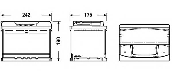EXIDE EA601 Акумулятор EXIDE EA601 Акумулятор