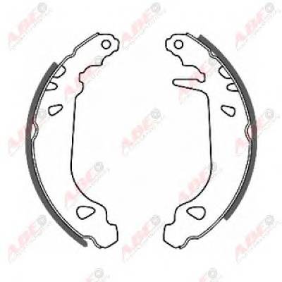 ABE C0P010ABE Комплект тормозных колодок