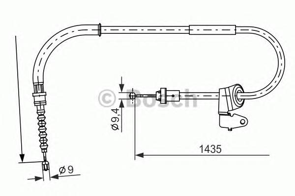 BOSCH 1 987 482 230 Трос, стояночная тормозная ... BOSCH 1 987 482 230 Трос, стояночная тормозная ...