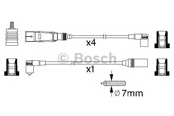 BOSCH 0 986 356 355 Комплект проводов зажигани