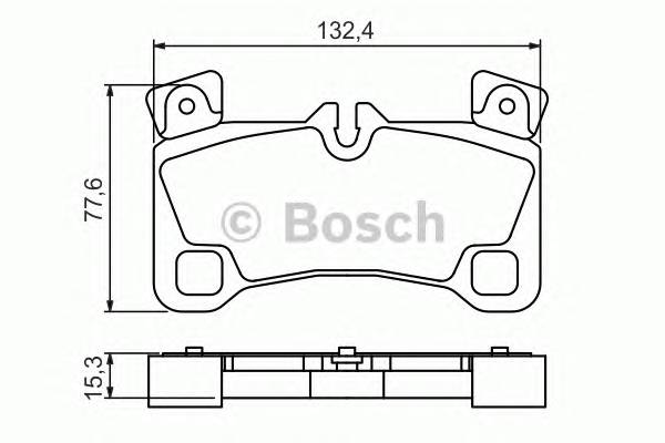 BOSCH 0 986 494 205 Комплект тормозных колодок