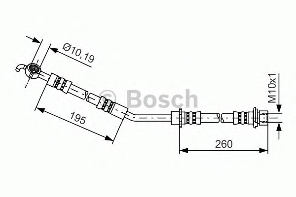 BOSCH 1 987 481 407 Тормозной шланг
