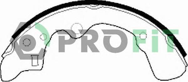 PROFIT 5001-0276 Колодки гальмівні барабанн...