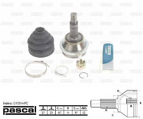 PASCAL G10544PC Шарнирный комплект, привод... PASCAL G10544PC Шарнирный комплект, привод...