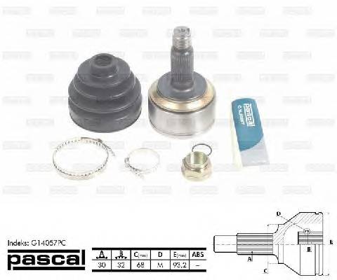 PASCAL G14057PC Шарнирный комплект, привод