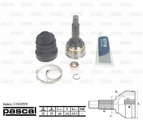PASCAL G18005PC Шарнирный комплект, привод
