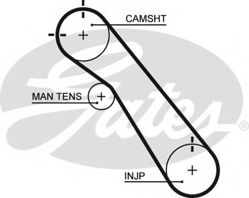 GATES 5548XS Ремень ГРМ