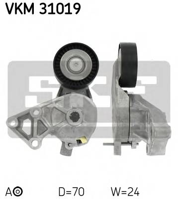 SKF VKM 31019 Натяжной ролик, поликлинов