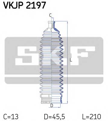 SKF VKJP 2197 Комплект пылника, рулевое у
