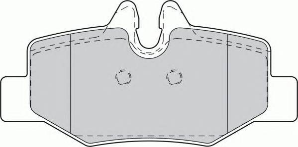 FERODO FVR1494 Комплект тормозных колодок
