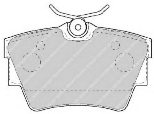 FERODO FVR1516 Комплект тормозных колодок