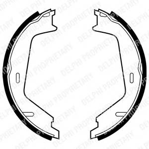 DELPHI LS1884 Комплект гальмівних колодо...
