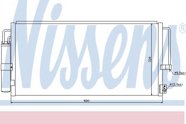 NISSENS 94884 Конденсатор, кондиционер