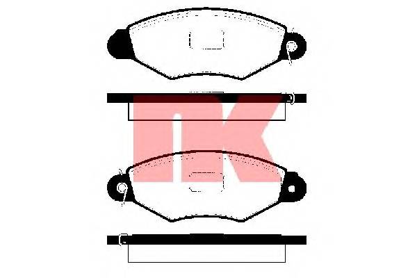 NK 223938 Комплект тормозных колодок