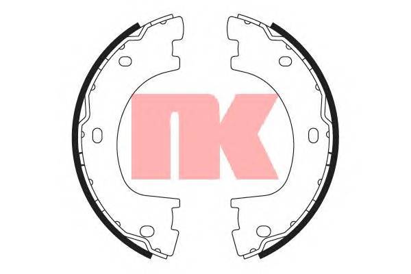 NK 2733773 Комплект гальмівних колодо...