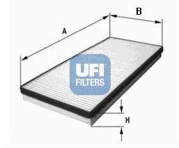 UFI 53.222.00 Фильтр, воздух во внутренно... UFI 53.222.00 Фильтр, воздух во внутренно...