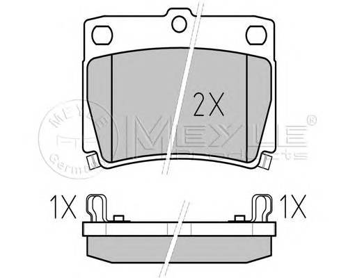 MEYLE 025 235 9315/W Комплект тормозных колодок
