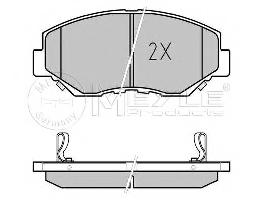 MEYLE 025 238 6817 Комплект тормозных колодок