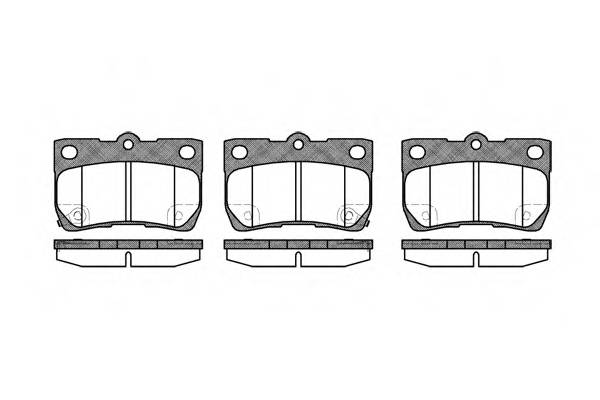 ROADHOUSE 21181.02 Комплект тормозных колодок