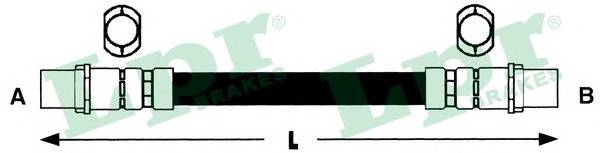 LPR 6T46696 Тормозной шланг LPR 6T46696 Тормозной шланг