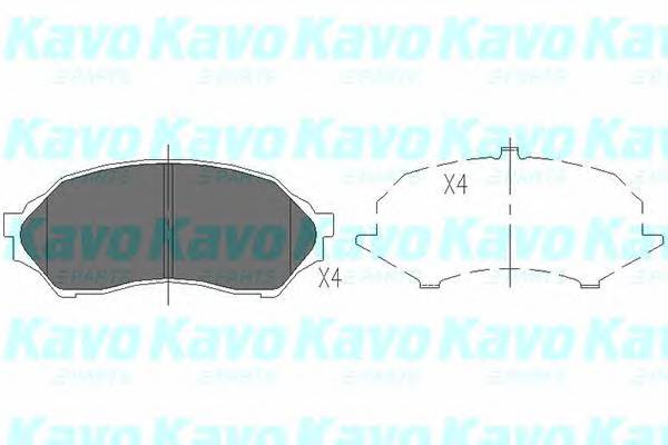 KAVO PARTS KBP-4505 Комплект тормозных колодок...