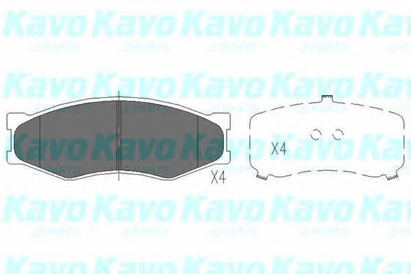 KAVO PARTS KBP-6523 Комплект тормозных колодок
