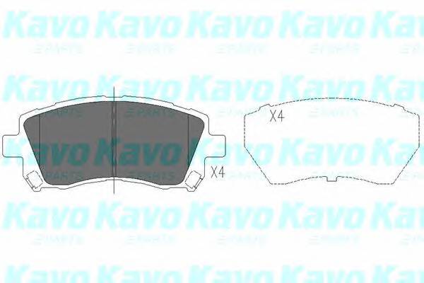 KAVO PARTS KBP-8001 Комплект гальмівних колодо... KAVO PARTS KBP-8001 Комплект гальмівних колодо...