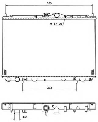 NRF 519517 Радиатор, охлаждение двига