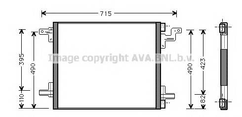 AVA QUALITY COOLING MS5270 Конденсатор, кондиционер AVA QUALITY COOLING MS5270 Конденсатор, кондиционер