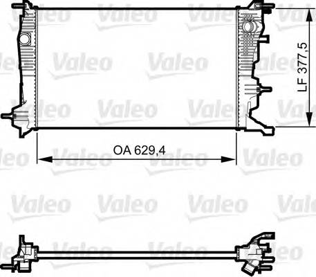 VALEO 735607 Радиатор, охлаждение двига... VALEO 735607 Радиатор, охлаждение двига...