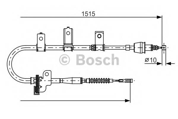 BOSCH 1 987 482 097 Трос, стояночная тормозная 