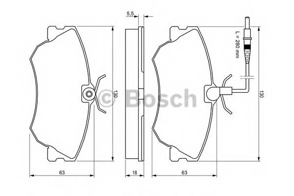 BOSCH 0 986 424 451 Комплект тормозных колодок... BOSCH 0 986 424 451 Комплект тормозных колодок...