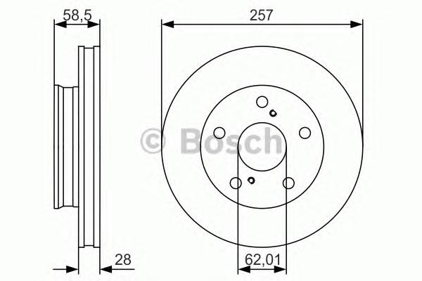 BOSCH 0 986 479 R53 Тормозной диск BOSCH 0 986 479 R53 Тормозной диск
