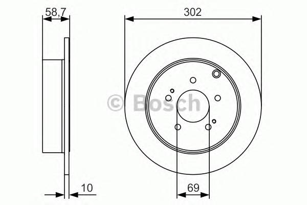 BOSCH 0 986 479 532 Гальмівний диск BOSCH 0 986 479 532 Гальмівний диск