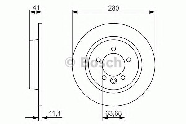 BOSCH 0 986 479 691 Тормозной диск BOSCH 0 986 479 691 Тормозной диск