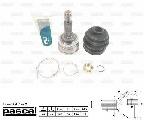 PASCAL G10547PC Шарнирный комплект, привод... PASCAL G10547PC Шарнирный комплект, привод...