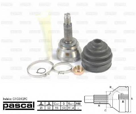 PASCAL G1G012PC Шарнирный комплект, привод