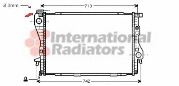 VAN WEZEL 06002170 Радиатор, охлаждение двига
