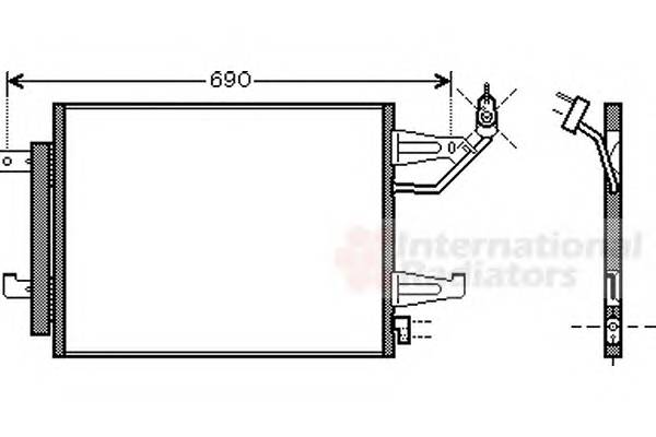 VAN WEZEL 32005177 Конденсатор, кондиціонер VAN WEZEL 32005177 Конденсатор, кондиціонер