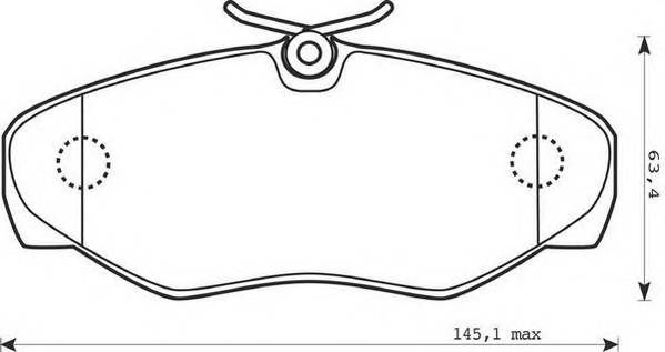 JURID 573058J Комплект тормозных колодок