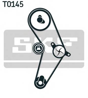 SKF VKMC 02206 Водяний насос + комплект зу... SKF VKMC 02206 Водяний насос + комплект зу...