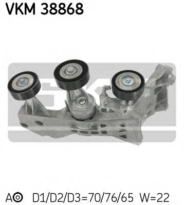 SKF VKM 38868 Натяжной ролик, поликлинов... SKF VKM 38868 Натяжной ролик, поликлинов...