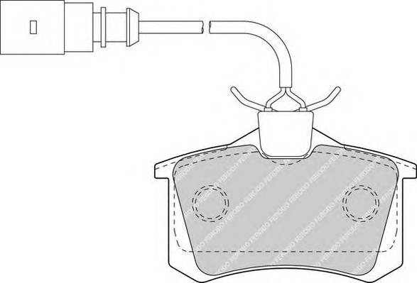 FERODO FDB1481 Комплект тормозных колодок