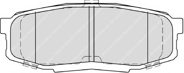 FERODO FDB4230 Комплект тормозных колодок