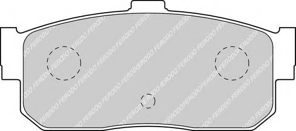 FERODO FDB796 Комплект тормозных колодок