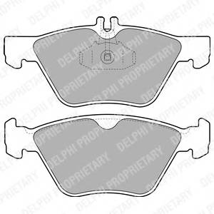DELPHI LP1589 Комплект тормозных колодок
