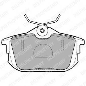 DELPHI LP1593 Комплект тормозных колодок