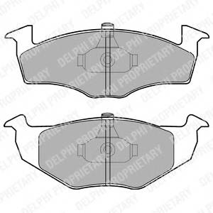 DELPHI LP1601 Комплект тормозных колодок...